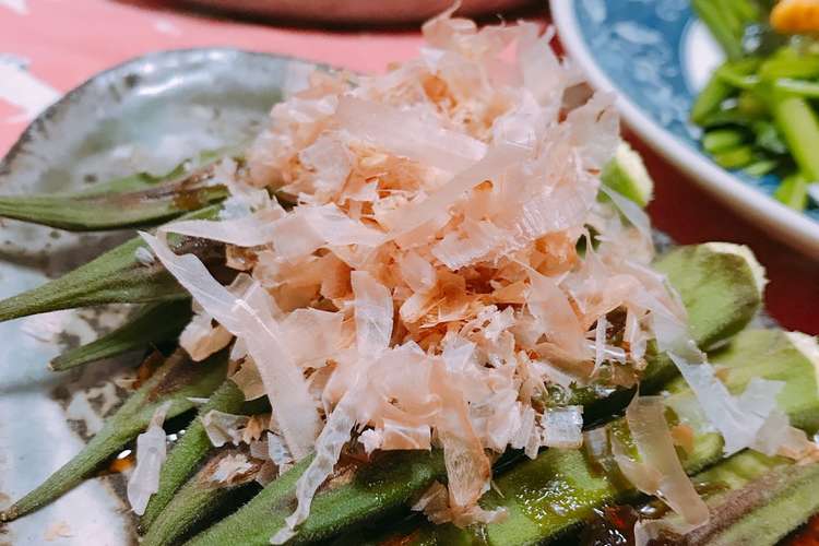 晩酌のとも 焼きオクラ レシピ 作り方 By 紫の薔薇と真珠 クックパッド