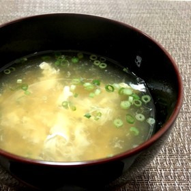 ハマる!余った卵白消費!和風たまごスープ
