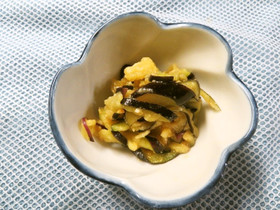 生茄子の酢味噌和え~♪