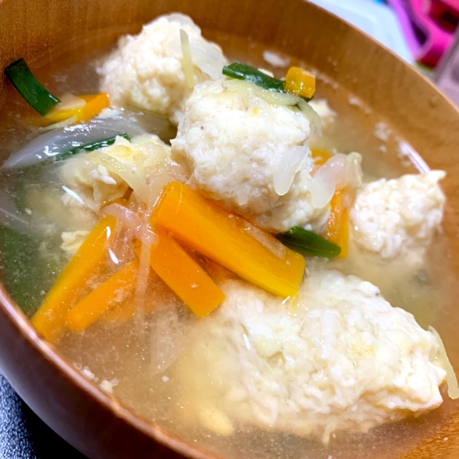 生姜と鶏つくねのスープの画像
