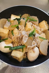 豚バラ大根と高野豆腐