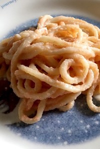 材料3つの手抜きごはん(たらこうどん)