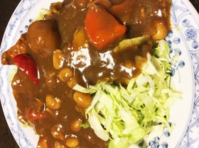 糖質ゼロを目指して!キャベツご飯カレー!