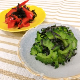 ゴーヤの海苔和え・パプリカの海苔和え