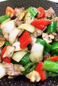 トルコ人シェフ直伝 ラム肉と野菜の炒め物