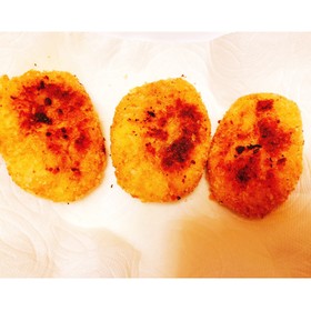 野菜たっぷりたらこカルボナーラ風コロッケ