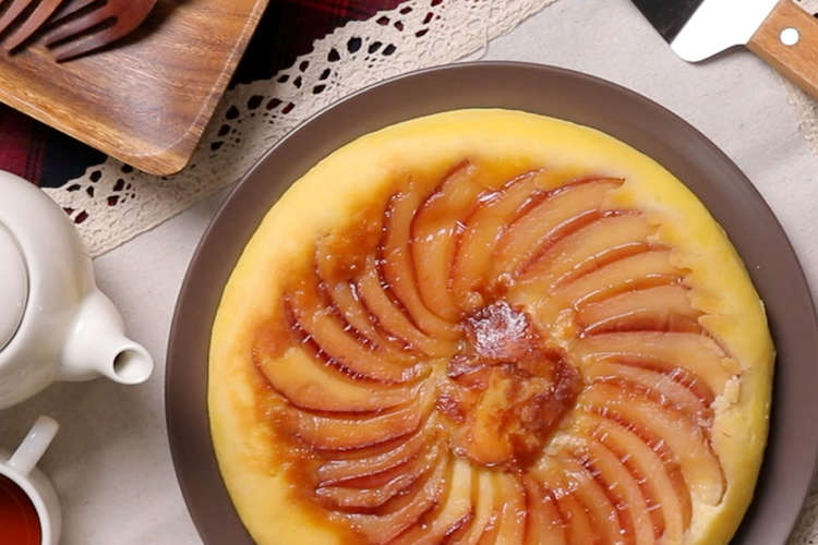 フライパンで りんごのおさつチーズケーキ レシピ 作り方 By Dグルメ クックパッド