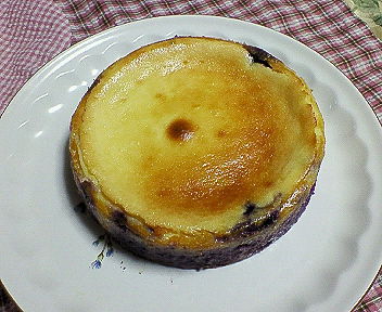 ブルーベリーのダブルチーズケーキの画像
