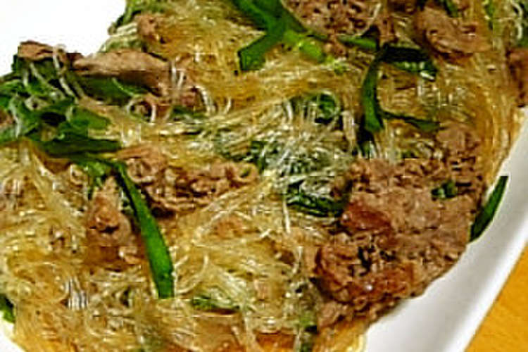 牛肉とニラと春雨 オイスターソース炒め レシピ 作り方 By 風月ママ クックパッド 簡単おいしいみんなのレシピが352万品