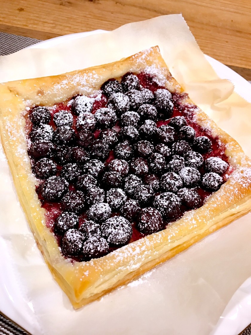 ブルーベリーピーチパイのレシピ