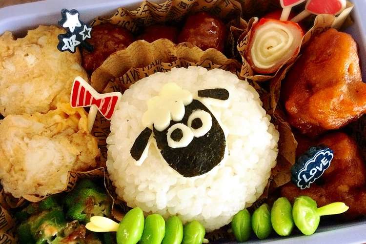 ひつじのショーン キャラ弁 おにぎり レシピ 作り方 By スロビー クックパッド 簡単おいしいみんなのレシピが362万品