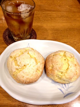 材料3つだけ簡単スコーン応用編メロンパン
