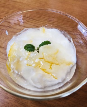 夏にぴったり!ヨーグルトムースゆずゼリー