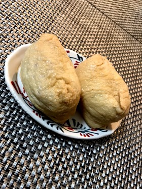 レンジ簡単!油揚げとめんつゆでお稲荷さん