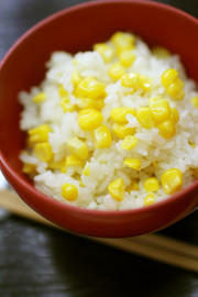 もちもち☆ごちそう「とうもろこしご飯」の写真