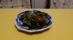 ファミマ国産レバーしぐれ煮で簡単レバニラ