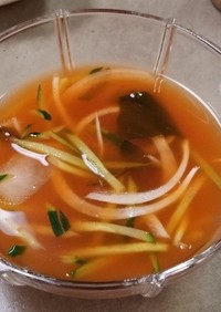 本場韓国きゅうりの冷菜スープ
