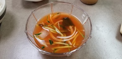本場韓国きゅうりの冷菜スープの写真