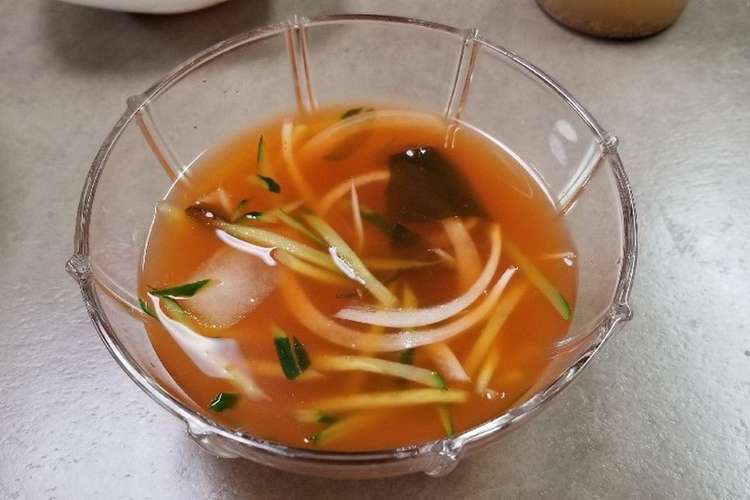 本場韓国きゅうりの冷菜スープ レシピ 作り方 By Rika14 クックパッド 簡単おいしいみんなのレシピが360万品