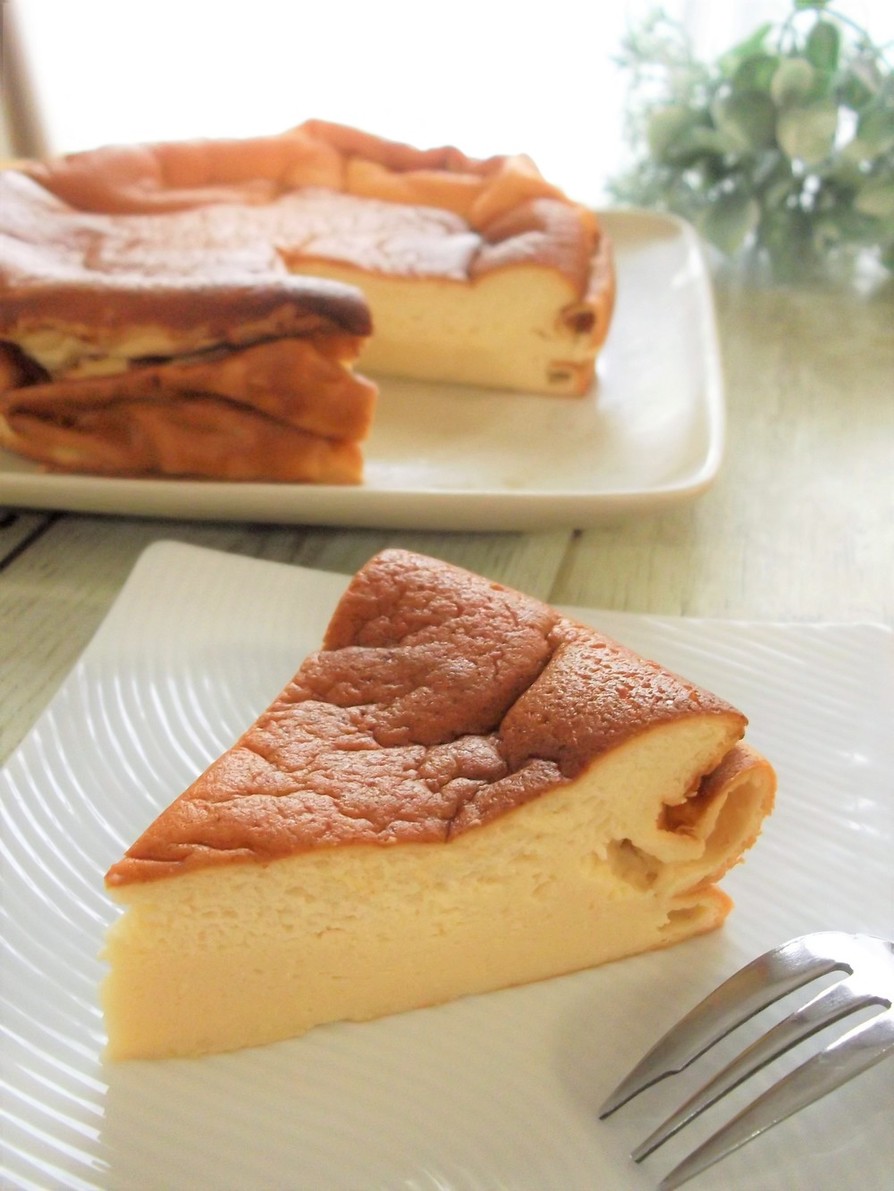 ヨーグルト＆米粉　半熟スフレチーズケーキの画像