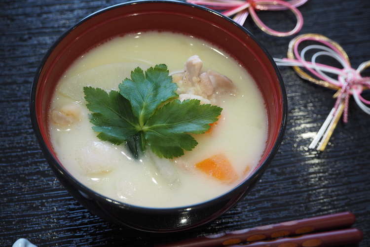 白味噌のお雑煮 レシピ 作り方 By ますやみそ公式 クックパッド 簡単おいしいみんなのレシピが350万品