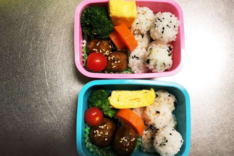 娘2人のお弁当 ミートボール弁当 レシピ 作り方 By のんのんノンタロス クックパッド 簡単おいしいみんなのレシピが352万品