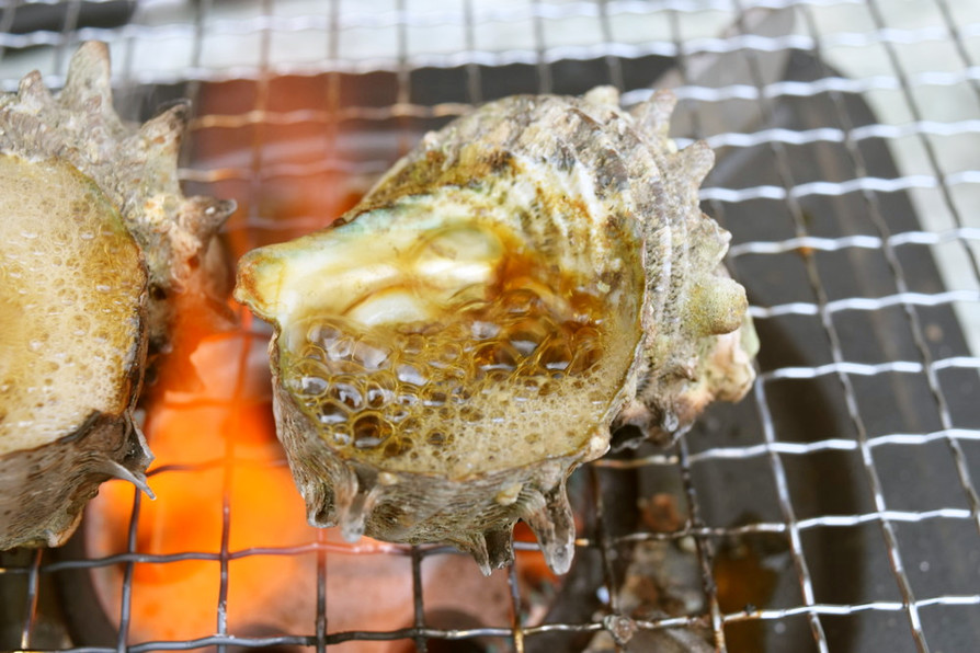 長崎産活サザエのつぼ焼き（よか魚）の画像