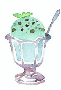 ヴィーガンチョコミントアイスクリーム