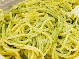 簡単!海苔の佃煮パスタ♡