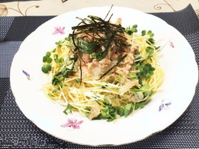 大根おろしパスタ我が家風