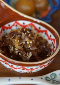 生姜シロップの生姜で食べるラー油