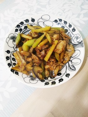 簡単!豚肉とじゃがいもにんにく醤油炒め