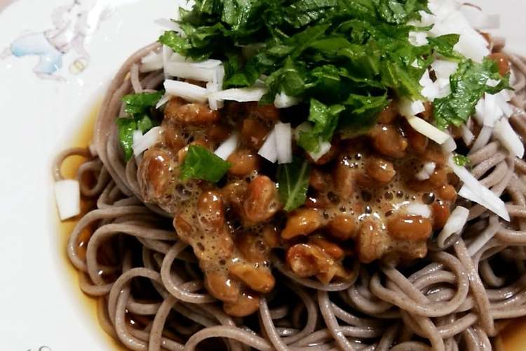 夏の暑い日に のどごし最高 納豆そば レシピ 作り方 By ティグス クックパッド