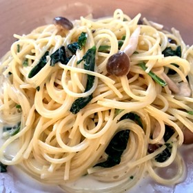生クリームで簡単クリームパスタ