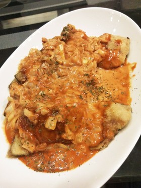 鯖の竜田揚げオーロラソース