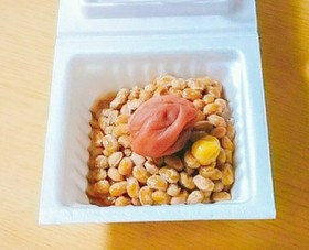 私の好きな梅納豆♪ヽ(´▽`)/