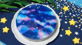 七夕に☆天の川浮かぶチョコムースケーキ