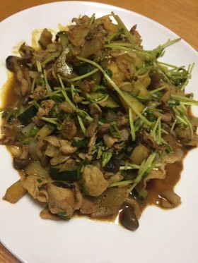 S&Bカレー風味の野菜炒め