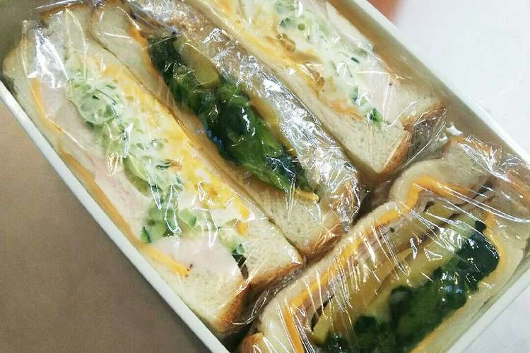 お弁当 7 3 ほうれん草サンドイッチ レシピ 作り方 By Msgnb1 クックパッド 簡単おいしいみんなのレシピが371万品