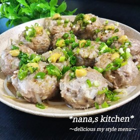 柔らかジューシー♪もやし入り皮なし焼売