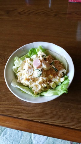 おからパウダーのポテトサラダ風