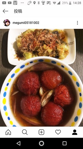トマトのめんつゆマリネ