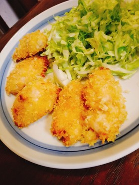 鶏ささ身…ふっくらパン粉焼き