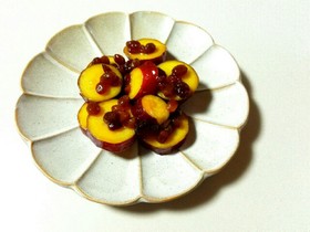 【薩摩芋のオレンジジュース煮♪】