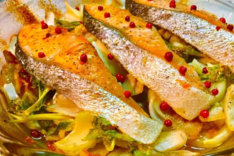 No2266サーモン香り野菜オーブン焼き レシピ 作り方 By Kitchengp クックパッド 簡単おいしいみんなのレシピが356万品