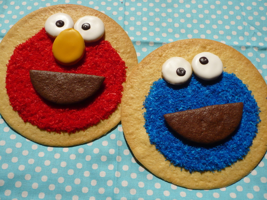 ♪エルモ＆クッキーモンスターのクッキー♪の画像