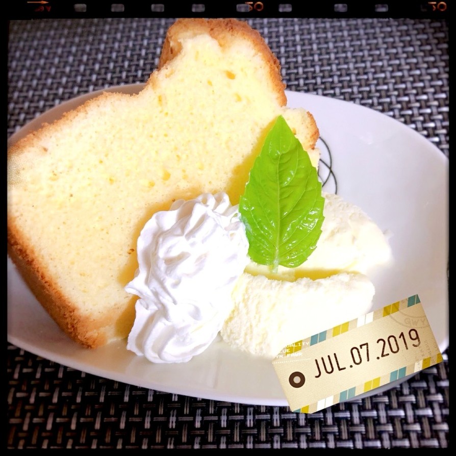 ☆クリームチーズシフォンケーキの画像