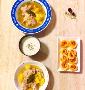炊飯器で!鶏モモ肉のコンソメ煮