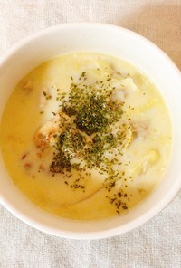 簡単♪チキン豆乳スープ