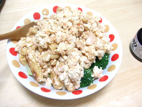 タンパク強化!豆腐の兄弟あえ